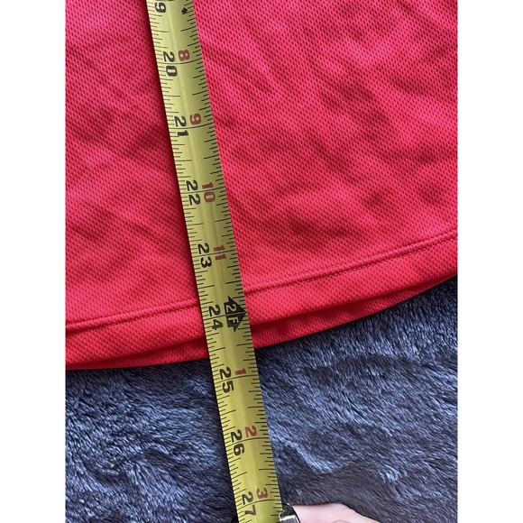 NIKE DRI-FIT WOMEN'S TRAINING MESH DOT RACERBACK‎ TANK TOP Size M / Red - Picture 6 of 7